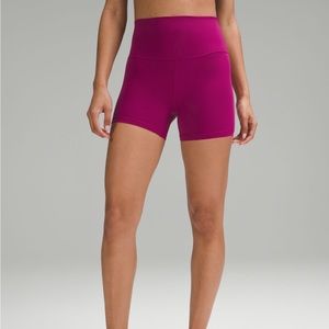 NWT Lululemon Align Bike Shorts 4” Magenta Purple